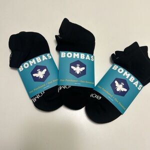 Bombas Men's Solids Ankle Sock 3 pack size Large NWT (9.5-13)
